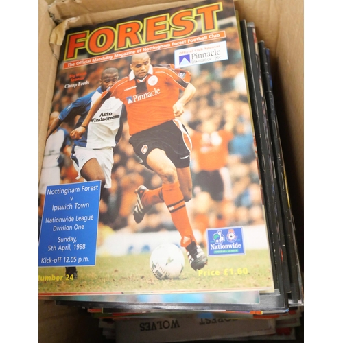 2257 - A large collection of Nottingham Forest football programmes, five boxes **PLEASE NOTE THIS LOT IS NO... 