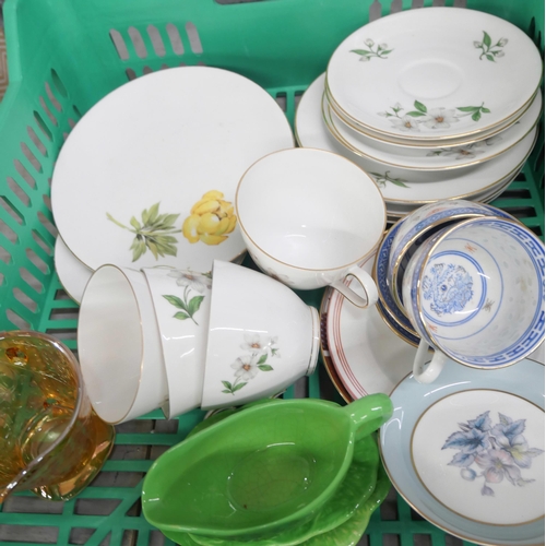 2259 - A collection of assorted China and glass including a large Russell Collins studio vase, Paragon Coun... 