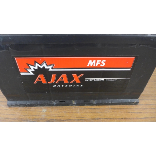 5194 - An Ajax batteries MFS silver/calcium UK679 12v -110AH automotive leisure battery