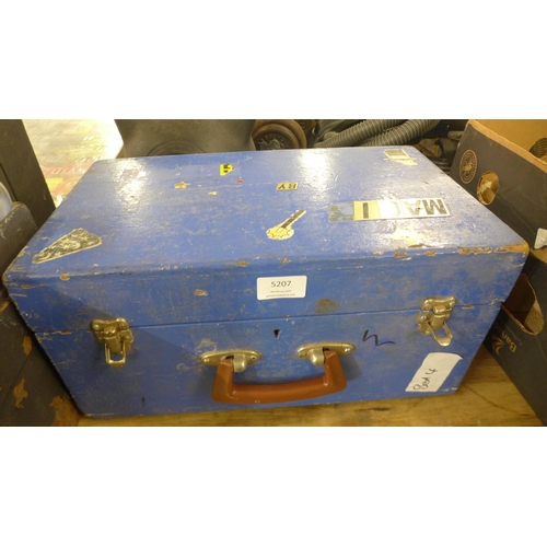 5207 - Three toolboxes and a quantity of large spanners