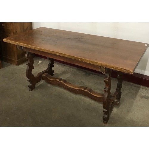 266 - An 18th Century style French oak refectory table