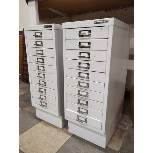 300 - A pair of Bisley metal filing cabinets