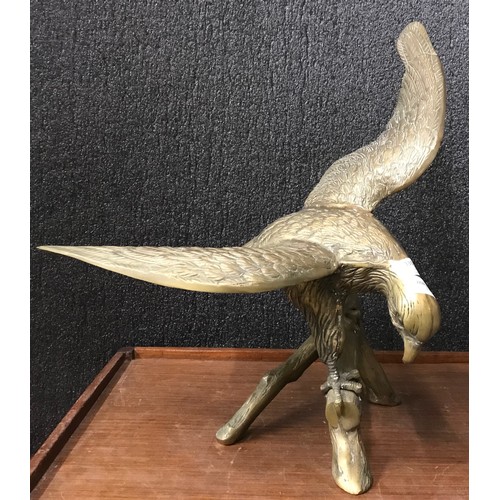 336 - A large brass figure of an eagle