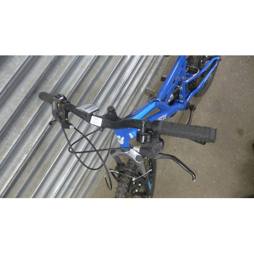 5125 - Two matching his and hers children's Muddy Fox full suspension mountain bikes