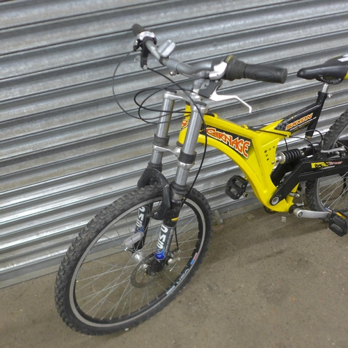 5127 - A Carnage Saxton Monocoque full suspension mountain bike