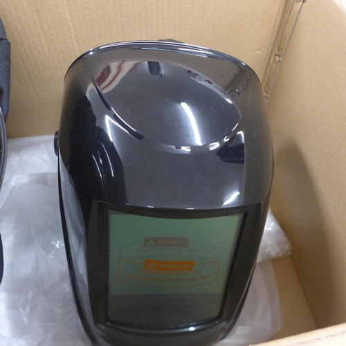 5051 - A boxed sample Air Force 980-S TH3PSL respirator welding helmet and a model YXE-959D PRO welding mas... 