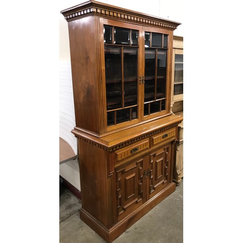 261A - A 19th Century style French walnut bookcase