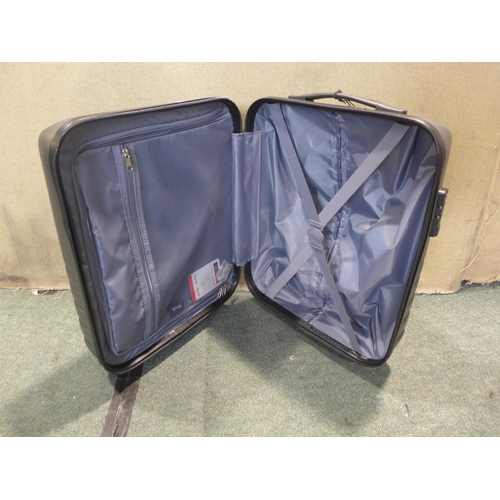 6017 - Rock Byron 3 piece charcoal hardside suitcase set, Original RRP £108.33 + VAT (351-312) *This lot is... 