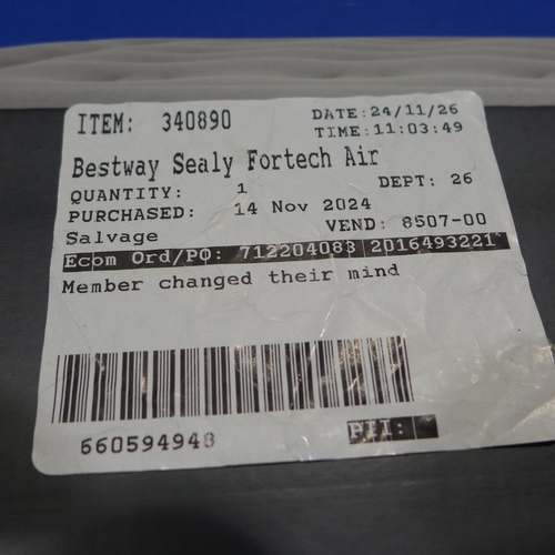 6035 - Sealy Fortech airbed with built in pump (351-314) *This lot is subject to VAT