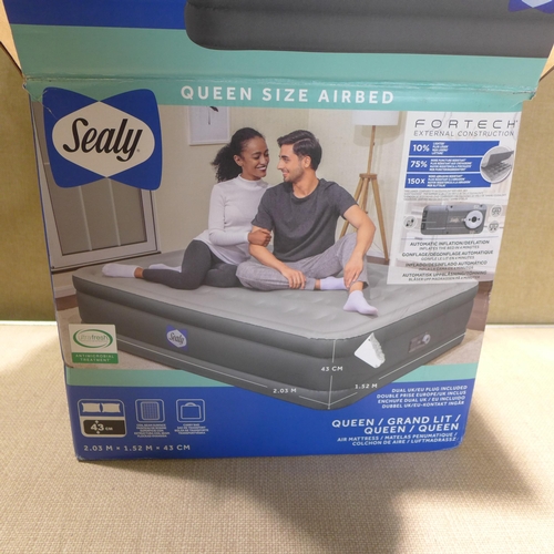 6036 - Sealy Fortech airbed with built in pump (351-315) *This lot is subject to VAT