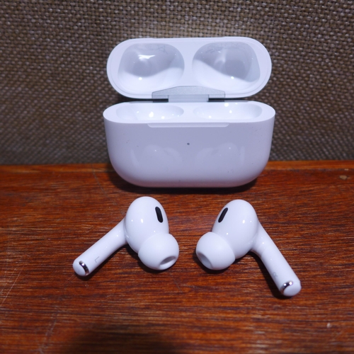 6089 - Apple AirPods Pro with magsafe charging case (2nd generation) (USB-C) model no: mtjv3zm/a, Original ... 