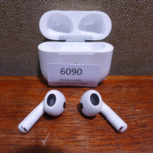 6090 - Apple AirPods with charging case (3rd generation) (352-87) *This lot is subject to VAT