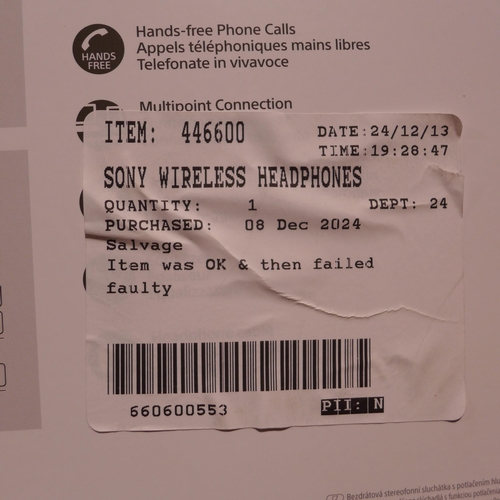 6116 - Sony wireless headphones, model no: wh-ch720n (351-602) *This lot is subject to VAT