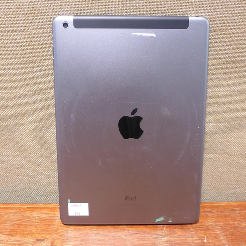 6136 - Apple iPad Air Space Grey 16GB (1st generation) model no: md791b/b (480-706) *This lot is subject to... 