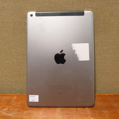 6156 - Apple iPad Space Grey 32GB (5th generation) model no: mp242b/a (480-726) *This lot is subject to VAT