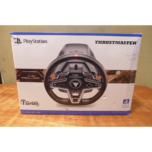 6168 - Thrustmaster T-248 Playstation racing wheel and pedals, Original RRP £199.99 + VAT (351-469) *This l... 