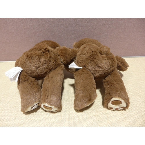 6222 - Two bear dog toys  (351-555) *This lot is subject to VAT