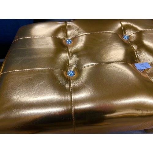 3011 - Two gold footstools