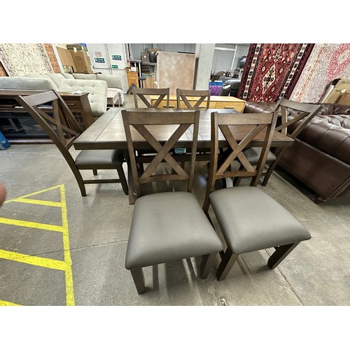 3120 - A Blakely 7 piece extending dining set - boxed, original RRP £666.66 + VAT (4223-13) *This lot is su... 