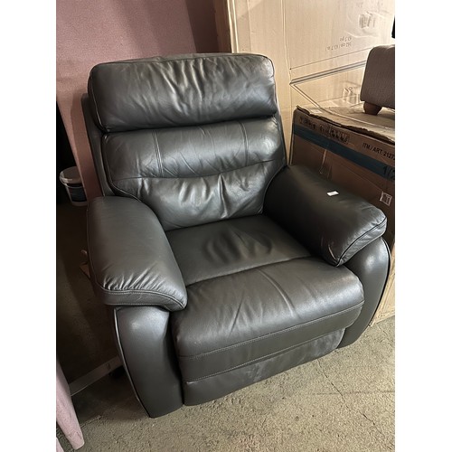 3228 - A Fletcher leather power reclining armchair (no power leads), original RRP £624.99 + VAT (4222-15) *... 