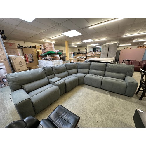 3251 - A Gilman Creek reclining fabric sectional corner sofa (damaged) Original RRP £1999.99 + VAT (349-18)... 