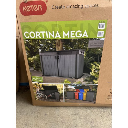 3255 - A Keter horizontal mega store shed, original RRP £333.33 + VAT (4223-28) *This lot is subject to VAT