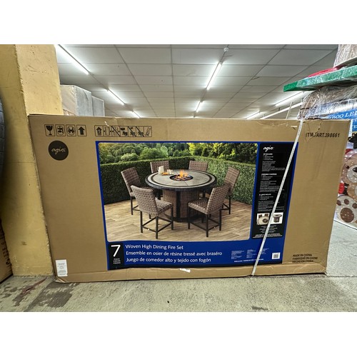 3274 - An Agio Anderson 7 piece high dining set - (damaged top), original RRP £1666.66 + VAT (4221-4) *This... 