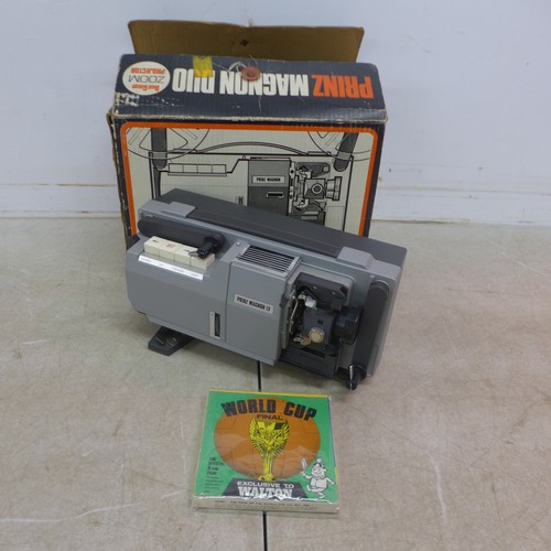 5094A - A Prinz Magnon Duo zoom projector in box with a Super 8 reel of 1966 Cup Final England vs Germany