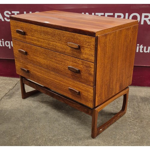 12A - A G-Plan Quadrille teak chest of drawers