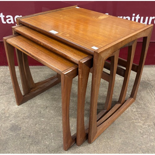 14 - A G-Plan Quadrille teak nest of tables