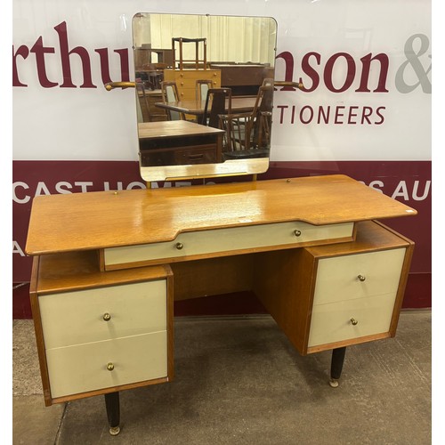 34 - A G-Plan Librenza teak and white painted dressing table