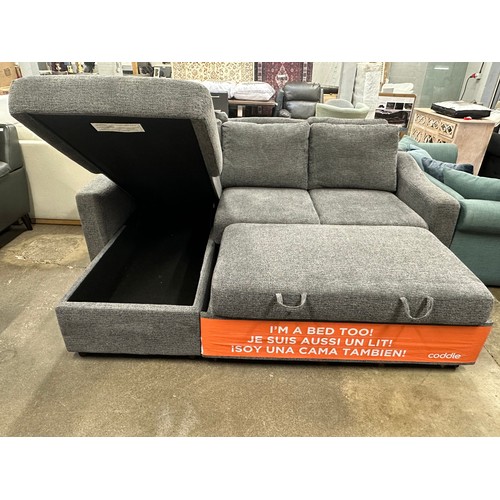 3161 - Coddle Aria grey sofa bed with storage, original RRP £916.66 + VAT (4224-16) *This lot is subject to... 