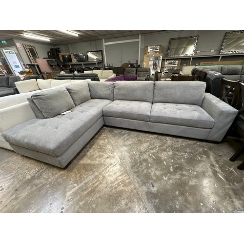 3208 - Miles sectional left hand sofa with storage ottoman, original RRP £1083.33 + VAT (4224-33) *This lot... 