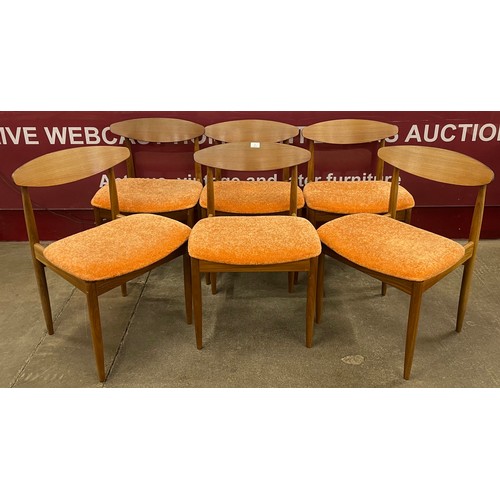 3 - A set of six G-Plan Danish Design teak dining chairs, designed by Ib Kofod Larsen