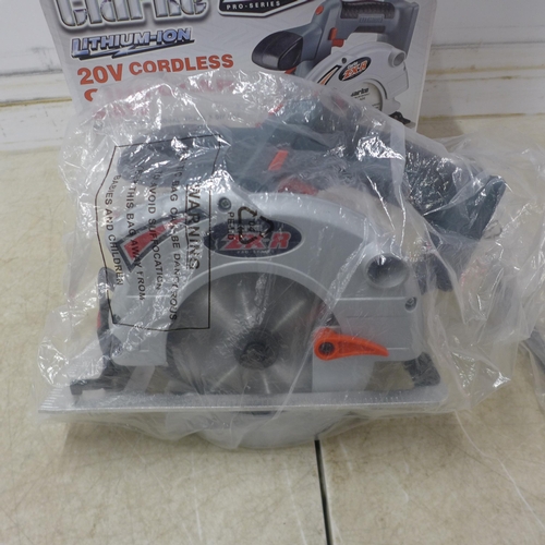 5004 - A boxed Clarke CCS20Li Lithium-ion 20v cordless circular saw* This lot is subject to VAT