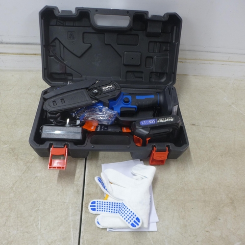 5036 - A cased 'Day Plus' cordless chainsaw