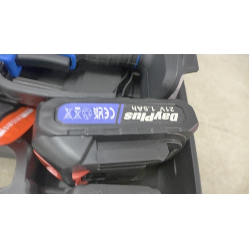 5036 - A cased 'Day Plus' cordless chainsaw