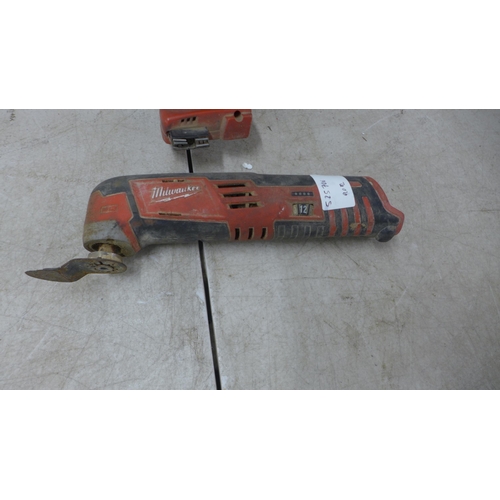 5042A - 2 Milwaukee power tools including a M18 hammer drill and a M12 multi tool