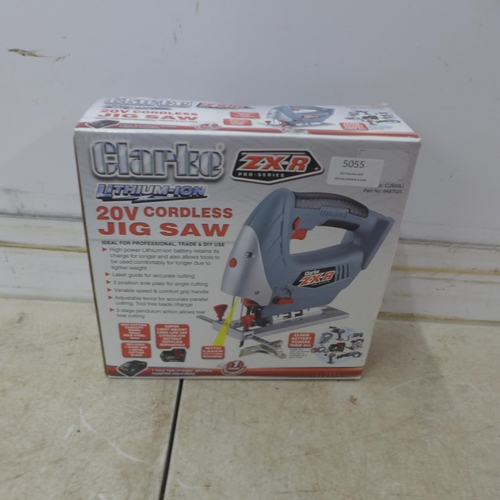 5055 - A Clarke ZX-R Pro CJS20LI Lithium-ion 20v cordless jigsaw* This lot is subject to VAT