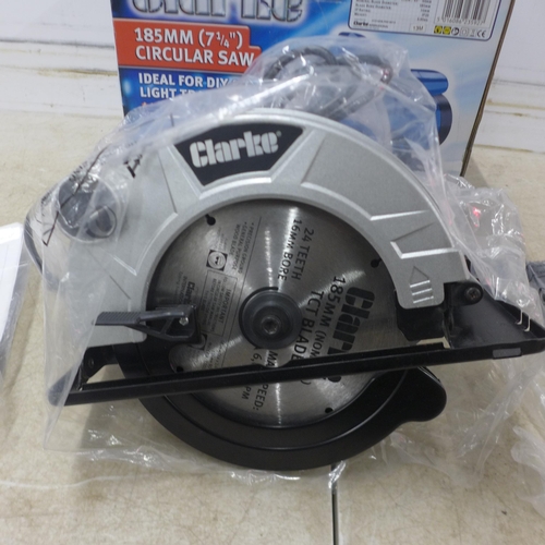 5067 - A Clarke CCS185B 185mm (7 1/4”) 230v circular saw* This lot is subject to VAT