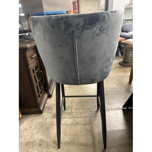 3034 - A grey tulip bar stool *This lot is subject to VAT