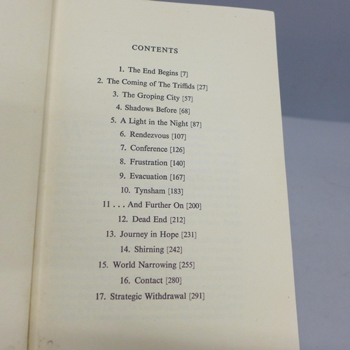 2015 - Two volumes; The Day of the Triffids, John Wyndham, first edition and The Jungle Book, Rudyard Kipli... 