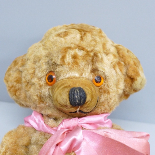 2019 - A vintage Merry Thought 'Cheeky Bear' Teddy bear with original bells in ears and label, circa 1958, ... 