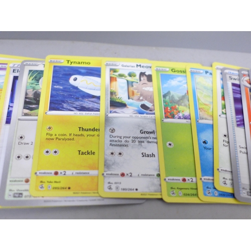 2022 - A collection of over 600 Pokémon cards in collectors box with some holographic