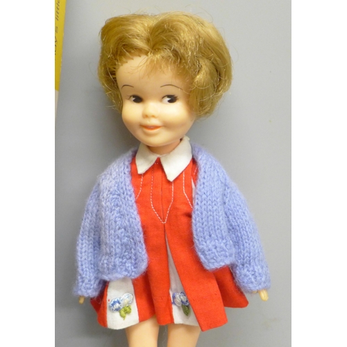 2024 - Four vintage dolls, That Rascal Patch, Sindy's Little Sister, boxed, Penny Brite, Paul, Sindy's boyf... 