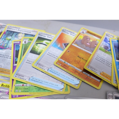 2032 - A collection of over 600 Pokémon cards in collectors box with some holographic