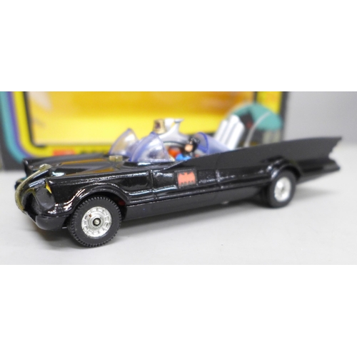 2037 - Two restored Corgi vehicles in reproduction boxes, Batmobile 267 and The Man from UNCLE Thrush-Buste... 