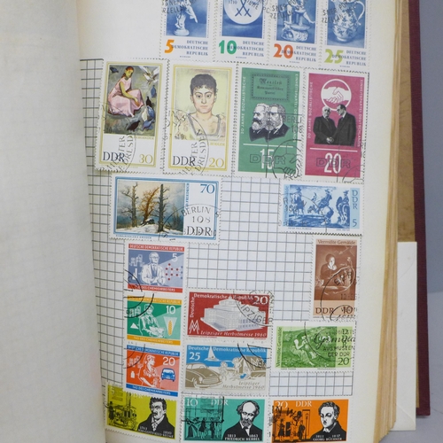 2040 - Stamps; an album of World stamps, including football World Cup and Olympic commemoratives