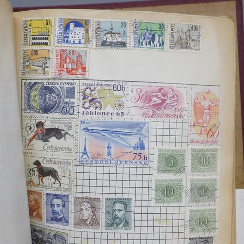 2040 - Stamps; an album of World stamps, including football World Cup and Olympic commemoratives