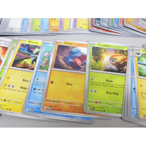 2041 - A collection of over 600 Pokémon cards in collectors box with some holographic